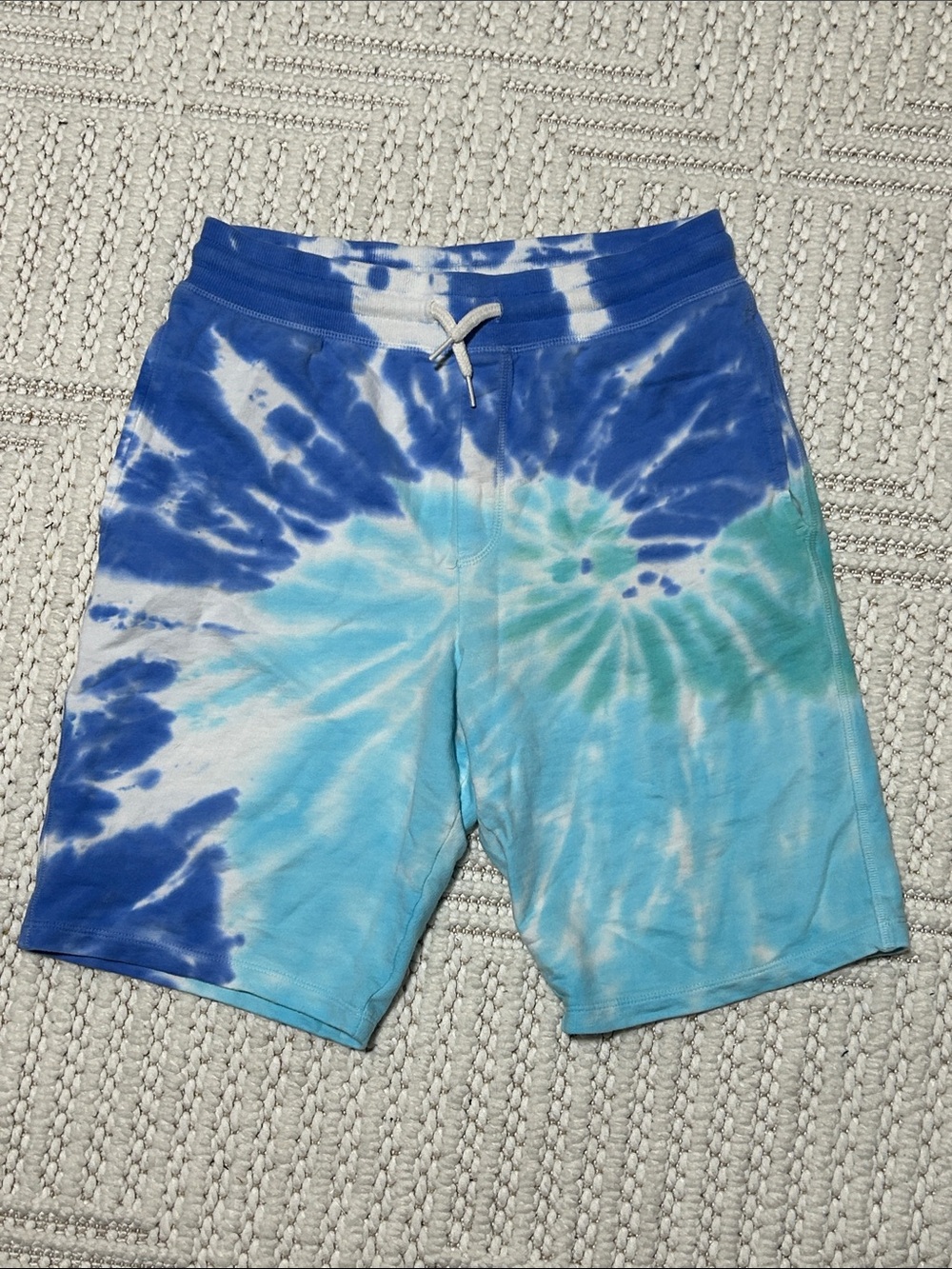 wonder nation Blue & Aqua Tie-Dye Swim Trunks